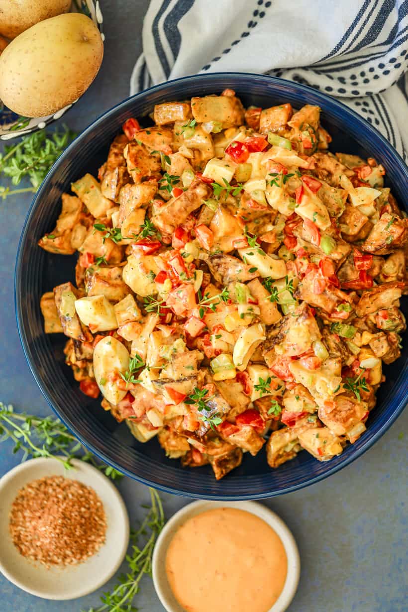 Roasted Potato Salad - No Mayo
