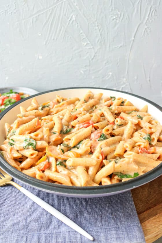 Rasta Pasta Recipe (Vegetarian) - Savory Thoughts