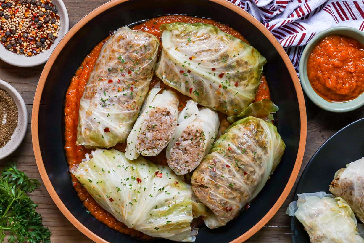 Stuffed Cabbage Rolls - Savory Thoughts