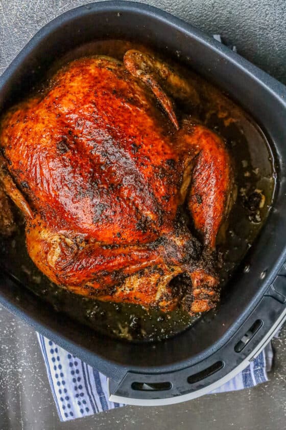 Air Fryer Whole Chicken Recipe - Savory Thoughts